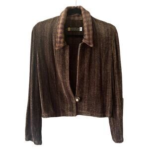 Margaret Lent Fiber Art Handwoven Cardigan Sweater Small Lagenlook Goblin Grunge
